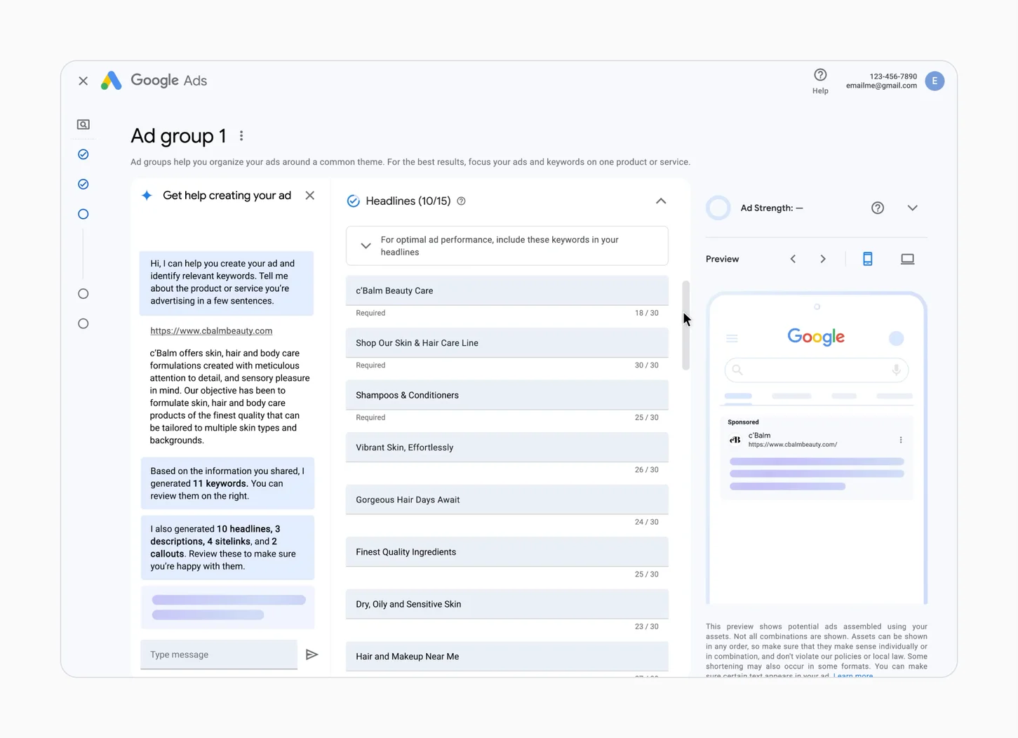 Google Ads Generative AI Experience - MVee Media - SEO and PPC London