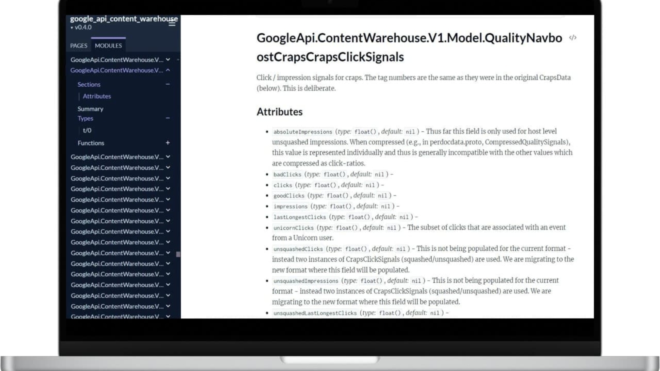 Google Ranking API Data Leak - MVee Media - SEO Agency
