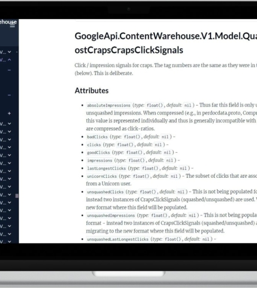 Google Ranking API Data Leak - MVee Media - SEO Agency