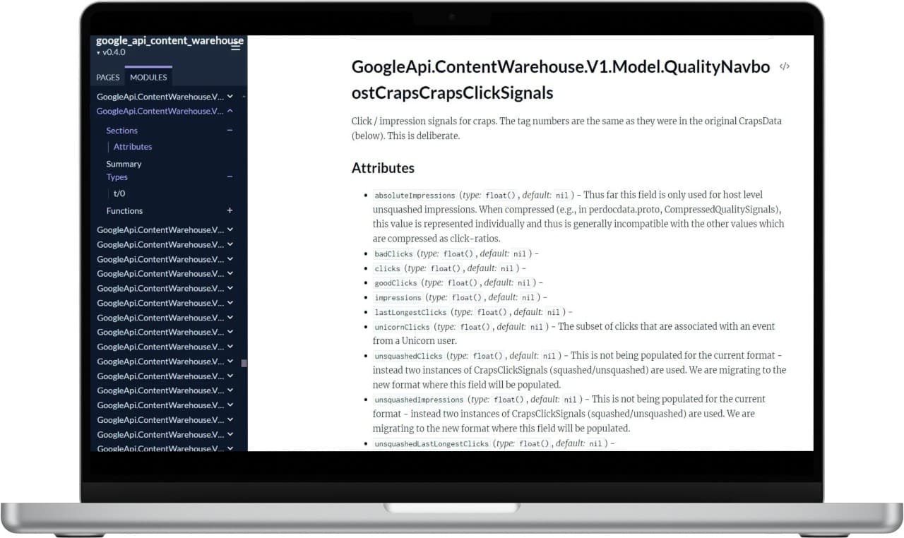 Google Ranking API Data Leak - MVee Media - SEO Agency